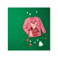 lupilu® Kleinkinder Mädchen Pullover mit niedlichem Weihnachtsmotiv - B-Ware