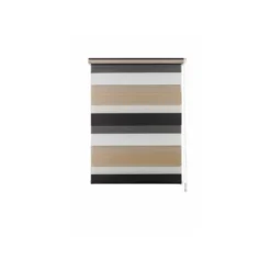 mydeco Doppelrollo »Just Triple«, Klemmfix, blickdicht und halbtransparent, ab 60 x 160 cm (cappuccino / mocca, 80 x 160 cm) - B-Ware neuwertig