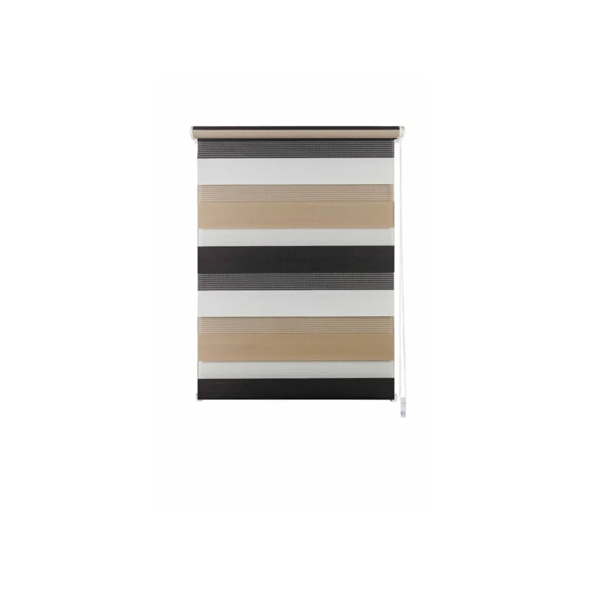 mydeco Doppelrollo »Just Triple«, Klemmfix, blickdicht und halbtransparent, ab 60 x 160 cm (cappuccino / mocca, 80 x 160 cm) - B-Ware neuwertig