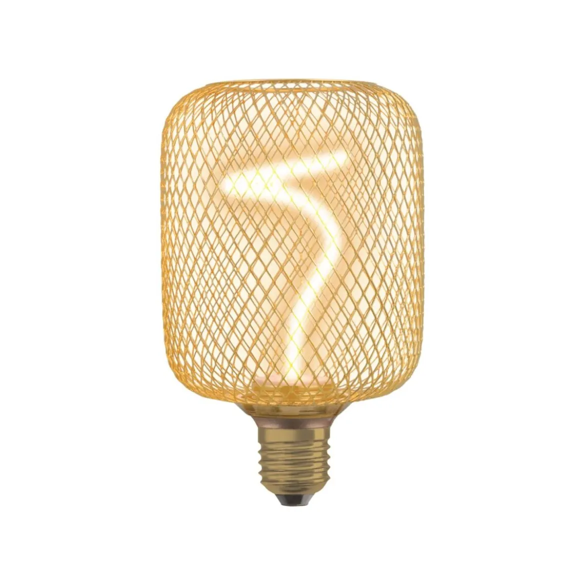 OSRAM Spiralförmige Lampe im Gehäuse, gold/winkel - B-Ware neuwertig
