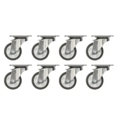 PARKSIDE® Rollen-Set, Lenkrollen, 8-teilig - B-Ware neuwertig