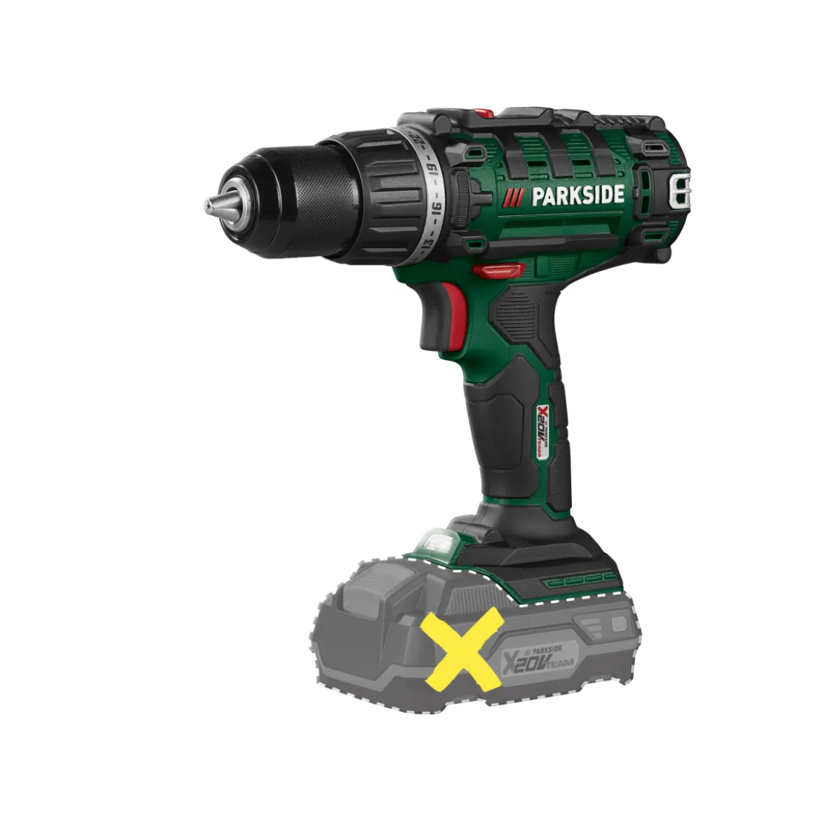 PARKSIDE® 20 V Akku-Bohrschrauber PABS 20 Li I9, ohne Akku und Ladegerät - B-Ware sehr gut