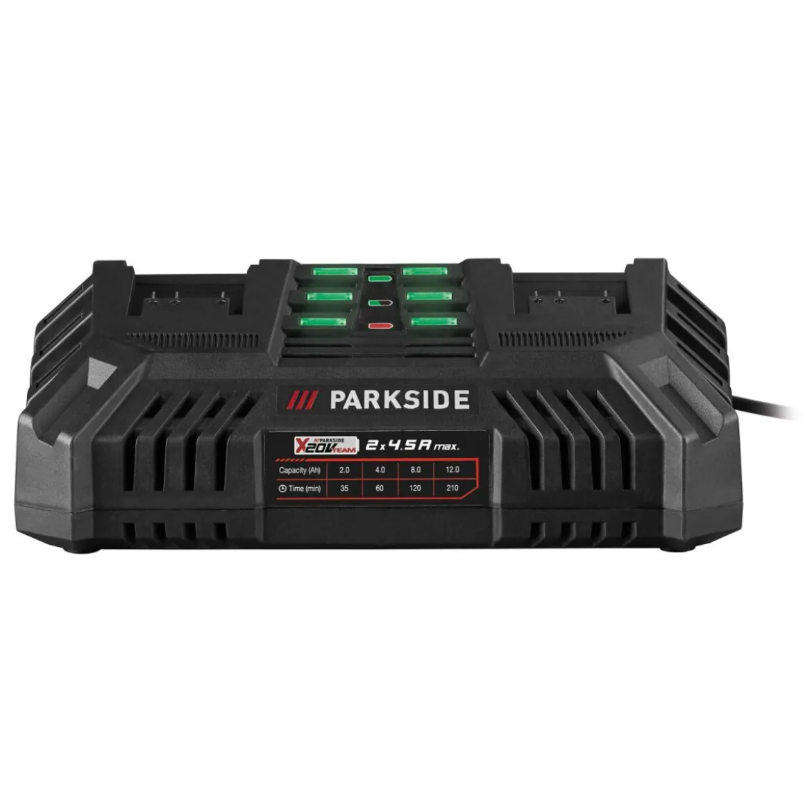 PARKSIDE® 20 V / 2 x 4,5 A Akku-Doppelladegerät »PDSLG 20 B1«, ohne Akku - B-Ware sehr gut