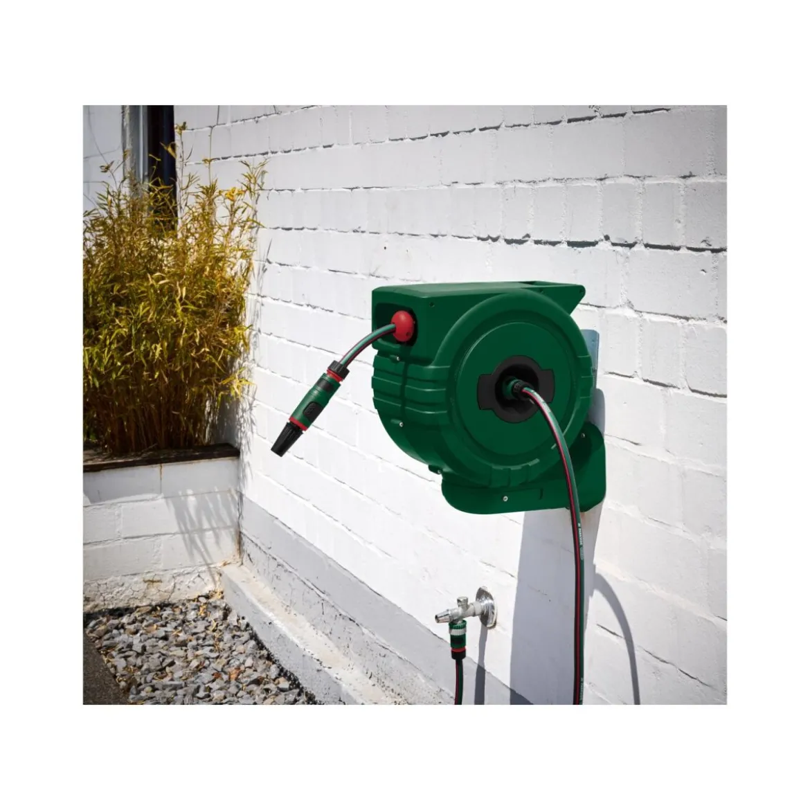 PARKSIDE® Wand-Schlauchaufroller, 25 m, grün - B-Ware gut