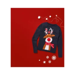 pepperts Kinder Mädchen Pullover mit niedlichem Weihnachtsmotiv - B-Ware