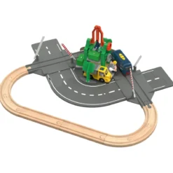 Playtive Holz Verladeschienen-Set / Polizeiwachen-Set (Verlade Schienen Set) - B-Ware neuwertig