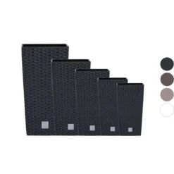 Prosperplast Blumentopf »Rato Square«, mit Pflanzeinsatz, Optik Rattangeflecht - B-Ware