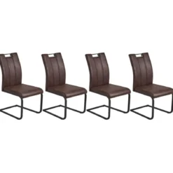 Reality Schwingstuhl Malaga 4-er Set (dunkelbraun) - B-Ware sehr gut