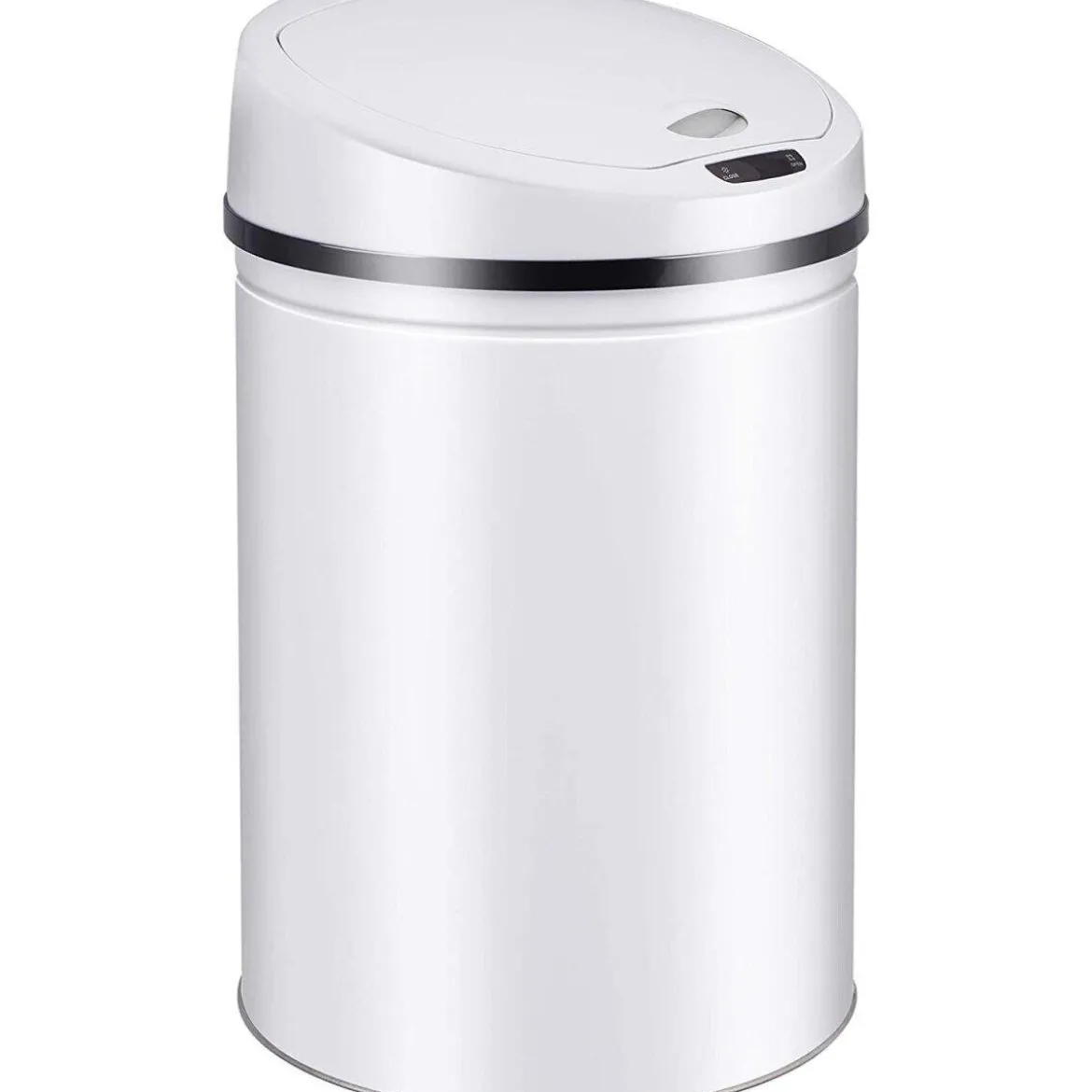 Ribelli Edelstahl Mülleimer - Abfalleimer mit Sensor - automatisches Öffnen und Schließen 60L weiß - B-Ware Transportschaden Kosmetisch