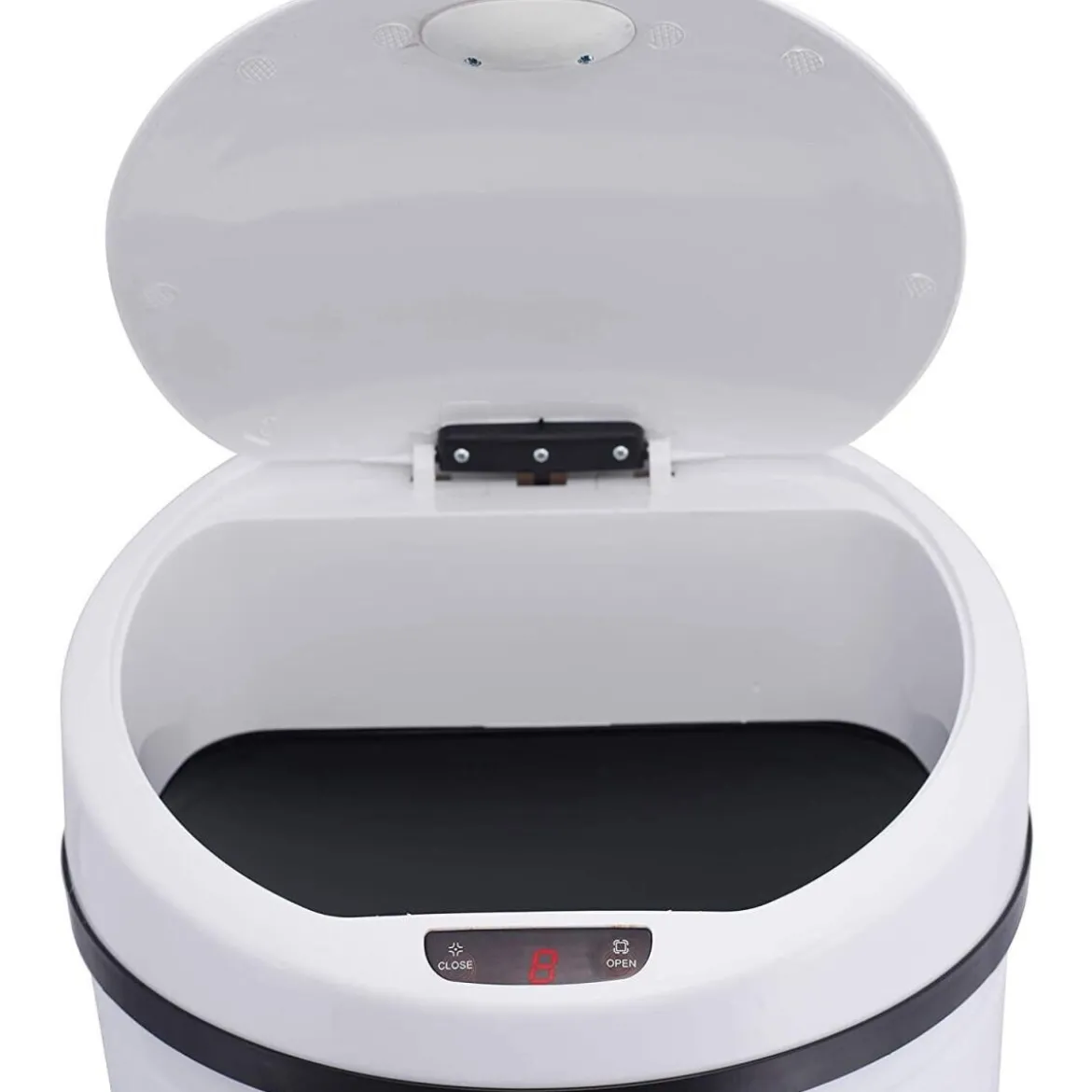 Ribelli Edelstahl Mülleimer - Abfalleimer mit Sensor - automatisches Öffnen und Schließen 60L weiß - B-Ware Transportschaden Kosmetisch
