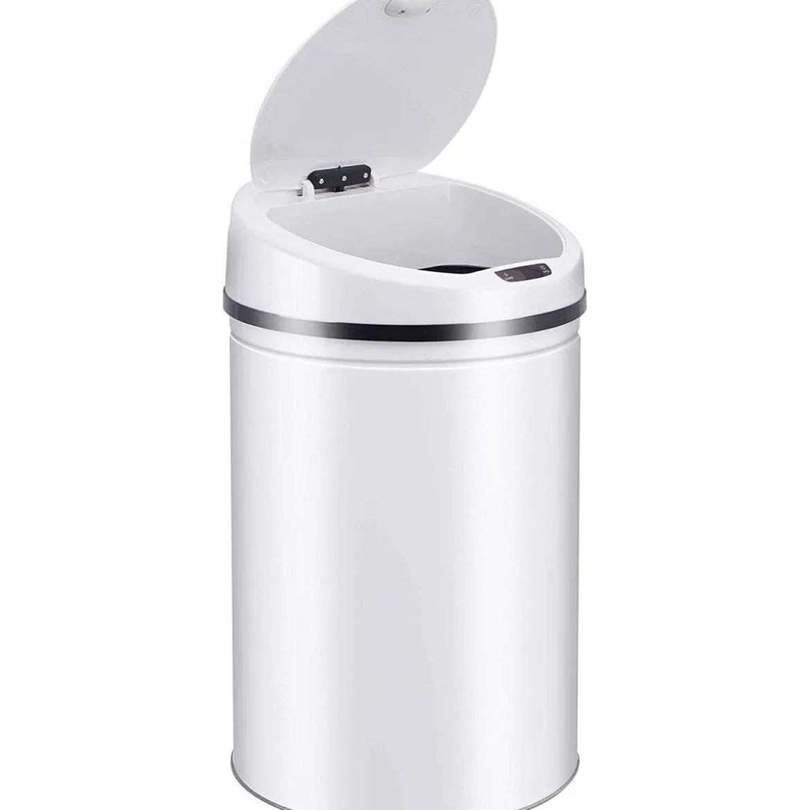 Ribelli Edelstahl Mülleimer - Abfalleimer mit Sensor - automatisches Öffnen und Schließen 60L weiß - B-Ware Transportschaden Kosmetisch