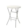 Ribelli Stehtisch Tisch Klapptisch, Ø 80 x 110 cm, Saragossagrau/sand - B-Ware neuwertig