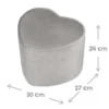 roba Kinderhocker in Herzform 'Lil Sofa', grau - B-Ware sehr gut