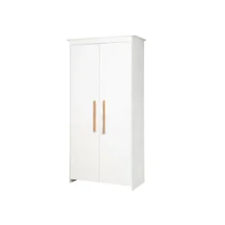 roba Kleiderschrank 'Lilo', 2-türig, weiß/natur - B-Ware sehr gut