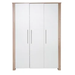 roba Kleiderschrank 'Malo', 3-türig, Weiß / Eichen-Dekor - B-Ware sehr gut