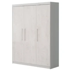 roba Kleiderschrank 'Maren 2', 3-türig, Lichtgrau/weiß - B-Ware sehr gut