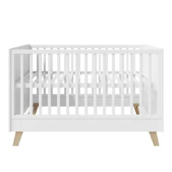 roba Kombi-Kinderbett 'Smile', 70 x 140 cm, Füße aus Eiche massiv / weiß - B-Ware sehr gut
