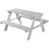 roba 'Outdoor +' Kindersitzgruppe, wetterfest, aus Massivholz, grau - B-Ware
