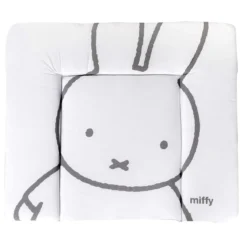 roba Wickelauflage Miffy, 85 x 75 cm, weiß/grau - B-Ware neuwertig