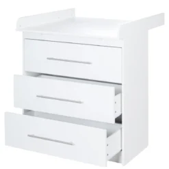 roba Wickelkommode 'Maren' mit abnehmbarem Aufsatz, schmal, 3 Schubladen, Wickelhöhe 90,5 cm - B-Ware