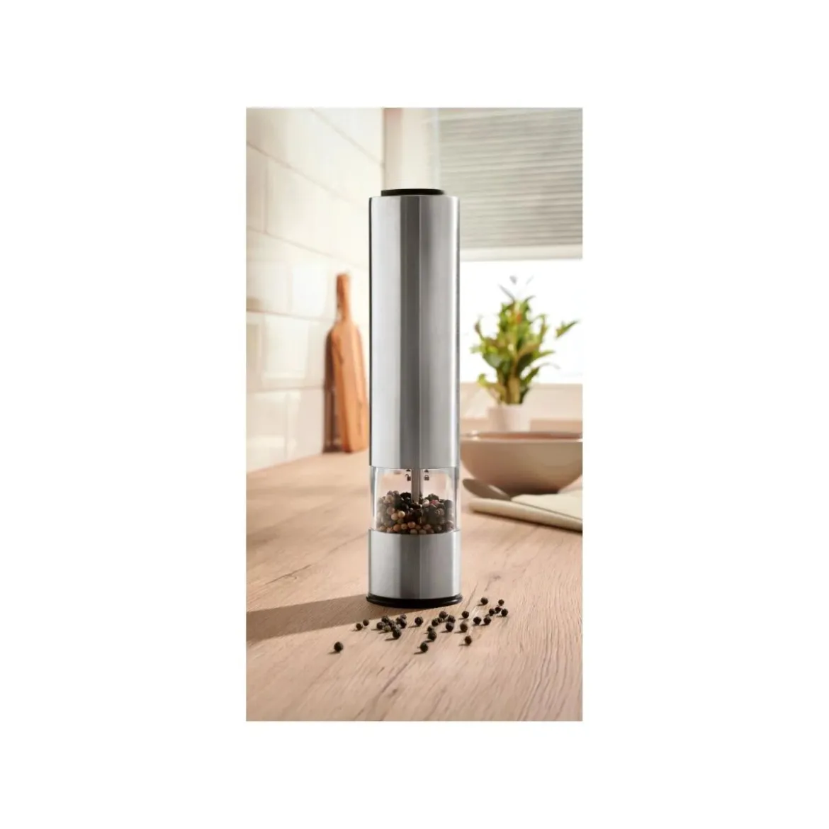 SILVERCREST® Elektrische Salz- oder Pfeffermühle »SSPM 6 B1« (Silber) - B-Ware sehr gut