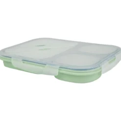 SILVERCREST® Faltbare Frischhaltedosen / Lunchbox, aus hitzebeständigem Silikon - B-Ware