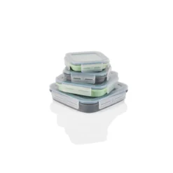 SILVERCREST® Faltbare Frischhaltedosen / Lunchbox, aus hitzebeständigem Silikon - B-Ware