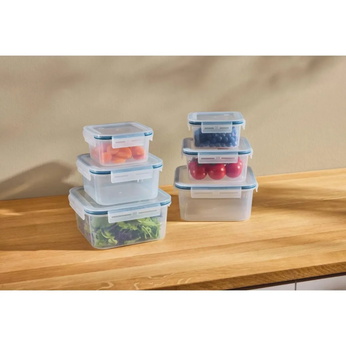 SILVERCREST® Frischhaltedosen-Set, 6 Stück - B-Ware