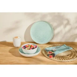 SILVERCREST® Geschirrset »Porto«, 24-teilig (Grün) - B-Ware sehr gut