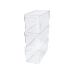 SILVERCREST® Kühlschrank Organizer mit Deckel, 3er Set - B-Ware