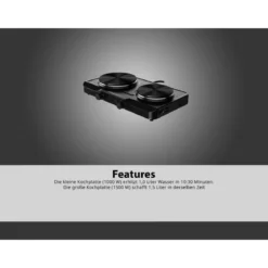 SILVERCREST® KITCHEN TOOLS Doppelkochplatte »SDK 2500 E1« - B-Ware