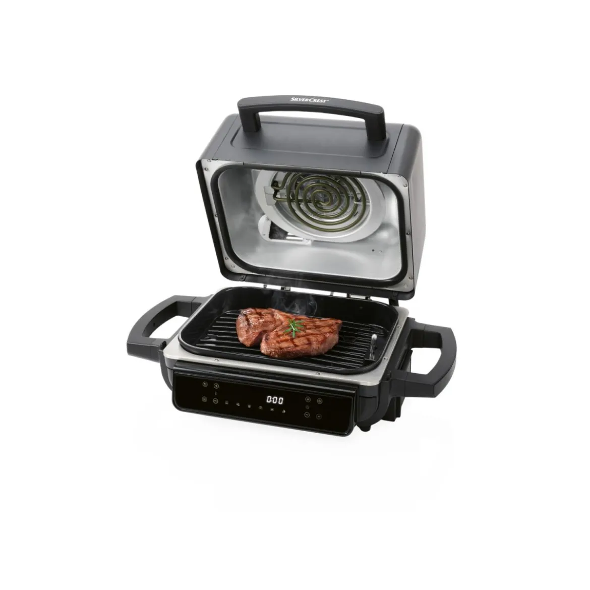 SILVERCREST® KITCHEN TOOLS Heißluftfritteuse mit Grill- und Räucherfunktion »SHLFS 2200 A1«, 2200 W, 3,8 l - B-Ware