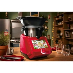 SILVERCREST® KITCHEN TOOLS Monsieur Cuisine smart SKMS 1200 B2, rot - B-Ware neuwertig