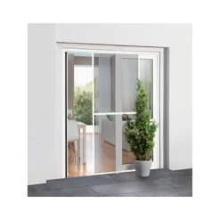 Smartmaxx Insektenschutz Schiebetüre, 120 x 240 cm, weiß - B-Ware sehr gut