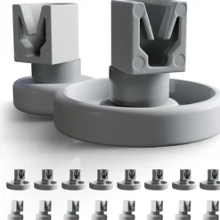 Spülmaschinen Rollen Set (2x8 stück) für Unterkorb und Oberkorb von Plemont. - B-Ware sehr gut