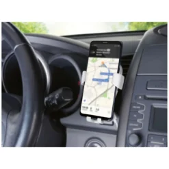 TRONIC® KFZ-Smartphone-Halterung, mit QI®-Lader, 10 W (Weiß) - B-Ware neuwertig
